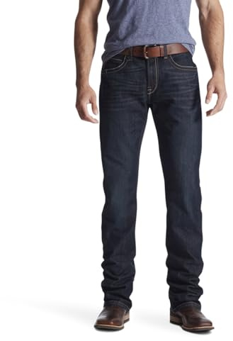 ARIAT Rebar M4 Low Rise DuraStretch Boot Cut Jeans – Arbetsjeans för män, Kropp, 42