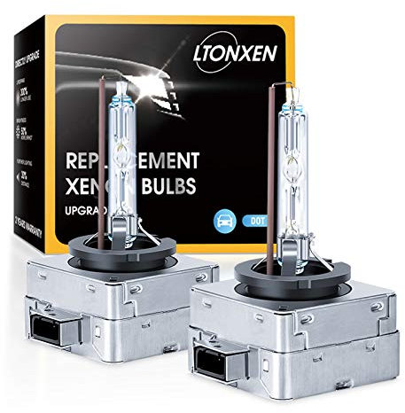 Ampoule D1S Xenon HID 6000K Blanc Froid Lampe 12V 35W pour Voiture Phare Remplacement Kit, Garantie de 2 Ans. (2 Pcs)