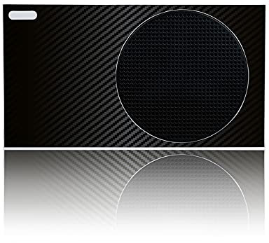 Schutzfolie Sticker Hülle für Spiele Konsole Gehäuse Aufkleber Vinyl Folie Skin gegen Kratzer Design Cover passgenau selbstklebend R138 (S, 18 Carbon Schwarz)