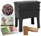 Vermicompostaggio Worm Café, 2 vassoi I 250g di Vermi Lombrichi / 500 pz. I Kit Completo I Grande capacità 64 litri