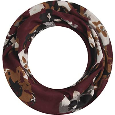 Majea Loop Schal Damen Schlauchschal Halstuch schmaler Loopschal (880050) (rot 2)