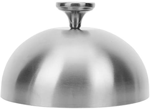 YARNOW Servierteller Tortenhaube Abdeckhaube Kuchenhaube Burger Dome Abdeckung zum Schmelzen von K?se auf Pizza Speiseglocke liegenhaube Dampfgarer Deckel für Steak Burger Cheeseburger