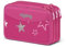 ergobag Maxi-Mäppchen Set 40-Teilig, Lyra Bunt- und Filzstifte, Kleingeld Fach, Lineal, Schere SternzauBär - Pink, one_size