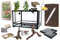 M&S Reptilien Komplettset Deluxe: Für Nattern (120cm Länge) Terrarium mit Holz-Terrarium