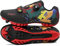 Hixingo Fahrradschuhe Herren Damen, Bunte Graffiti Drucken MTB Radsportschuhe Mountainbike Schuhe Sneaker Atmungsaktive Outdoor-Radschuhe Fahrrad Spin MTB Schuhe