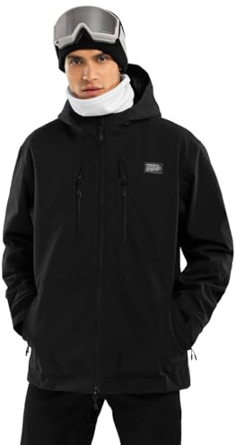 SIROKO Chaqueta de snowboard recco® esquí y nieve W5 Nix Negro