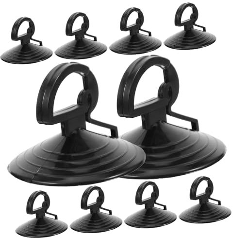 Amosfun 10pcs Mini Sucker Lamp Extractor Triangle Handle Glass Suction Cup Sturdy Suction Cup Light Bulb Remover Tool for High Reach Lamp Removal