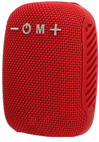 Yunir HD Bluetooth Speaker, Stereo Sound Waterproof Cycling Small Speaker with Bike Bracket, Portable Wireless Mini Speaker Support Memory Card Radio, for Cycling, Party, Outdoor (Red)