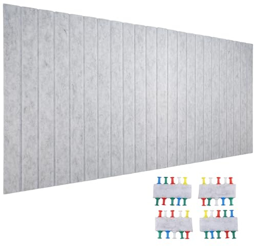 hocadon Panneaux en Liège Autocollants pour Mur Tableau D'affichage en Feutre Autocollant 120x80cm Tableau D'affichage en Liège Feutre Mural avec Broches pour Maison, Bureau, École