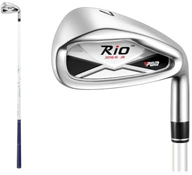 Club de golf para niños, hierro de golf para niñas, grado #7#S, cuñas de arena, caña de palos de hierro para principiantes y adolescentes (edad 3-5, #7, negro)