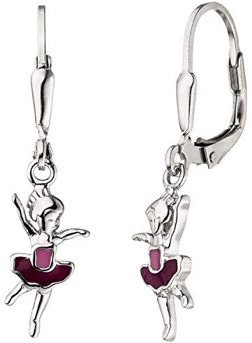 Jobo Kinder-Ohrhänger Ballerina aus 925 Sterling Silber