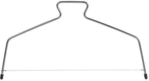 Original Kaiser Classic Tortenschneider 39,5 x 20,5 cm, Kuchenschneider, Tortenbodenschneider mit höhenverstellbarem Schneidedraht, Edelstahl, Gummifüße