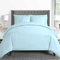 Pizuna 600 Fadenzahl aus Baumwolle Bettwäsche Baby blau, 100% Langstaple Baumwolle Bettbezug und Kissenbezug, 100% Baumwolle Mako Satin 2-Teilig Bettwäscheset 200x220 + 80x80 Baby blau