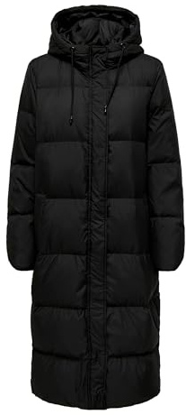 ONLY Onlalice Down Coat OTW - Abrigo de plumas para mujer, Negro, XS