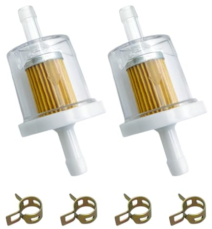 Strongthium 691035 1/4 Inline Fuel Filter Kit for Briggs and Stratton Engine Kawasaki 490190027 493629 84001895 80025019 Toro Craftsman MTD Kawasaki Snapper Lawn Tractor Generator 40 Micron
