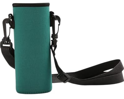 JEXOWIQ Custodia Bottiglia,Custodia per Bottiglia, Borsa Portatile Porta Bottiglia Acqua con Tracolla Regolabile e Maniglia Tasche in Neoprene per Bambini Acqua, Latte, Thermos, 7 * 19 cm