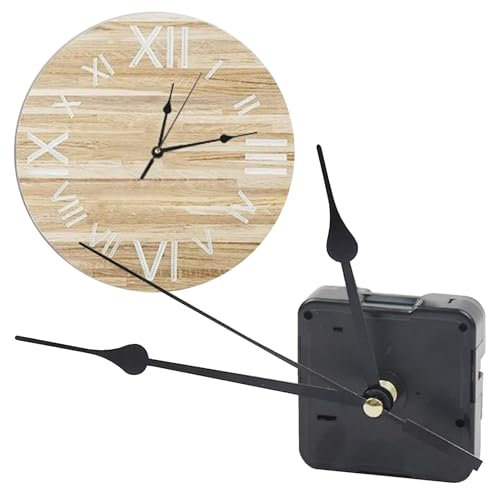 Opdestn Silent Quartz Movement, Uhrwerke Zum Selbsteinbau Mit Zeiger, Quarz D1Y Wanduhr Bewegungsmechanismus Batteriebetrieben Fegen Leise Bewegung Motor Zeiger Uhr Reparatur Ersatzteile Zubehör