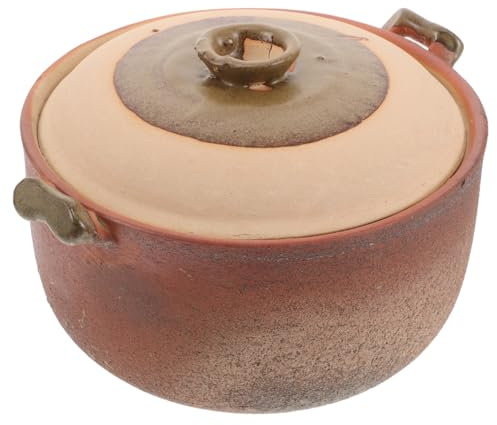 SOIMISS Pentola Di Terracotta Per Cucinare Pentole Di Terracotta Coreane Antiaderenti Pentola Per Stufare E Brasare Con Manico Per La Cucina