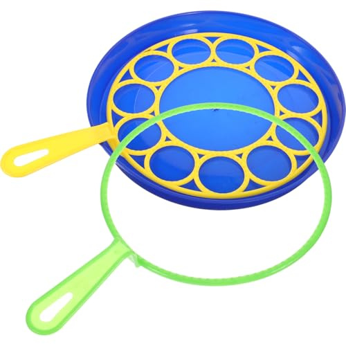 Gogogmee Large Bubble Wands Set with Tray Kids Bubble Maker Kit for Outdoor Play Garden Parties Family Fun Durable Tools