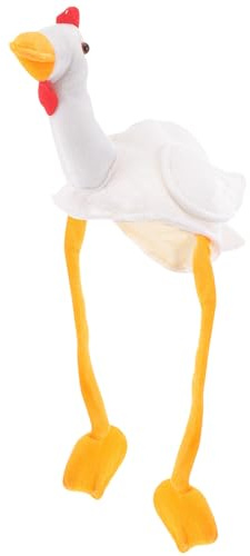 JOINPAYA Gorro De Animal De Dibujos Animados Pollito Blanco Para Niños Tamaño Único Disfraz Divertido Fiesta Cosplay Fotografía Accesorio De Disfraz