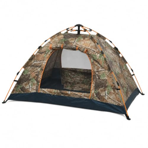 RMW Instant Hydraulic Dome Camping Pop Up Tent 2-3 Person with Carry Bag | Automatic Quick Setup Waterproof Tent for Camping, Hiking, Backpacking, Festivals, Garden & Family Outdoor Adventures
