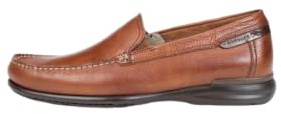 Fluchos - Mocasín de Hombre - Modelo Orion - Mocasín de Piel - Cierre con Elásticos - Color Negro - Distintos Colores y Tallas