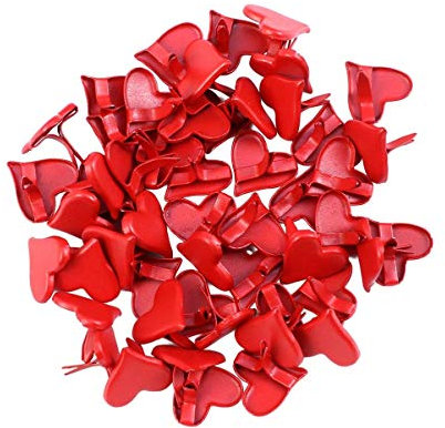 Amosfun Mini herzförmige Brads für Scrapbooking Handwerk Machen Stanzen DIY 50pcs