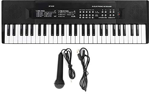 Piano, Clavier de Piano, Clavier électronique, Clavier de Piano 54 Touches Avec Microphone D'orgue électronique et Fonction D'enregistrement Bf-5438