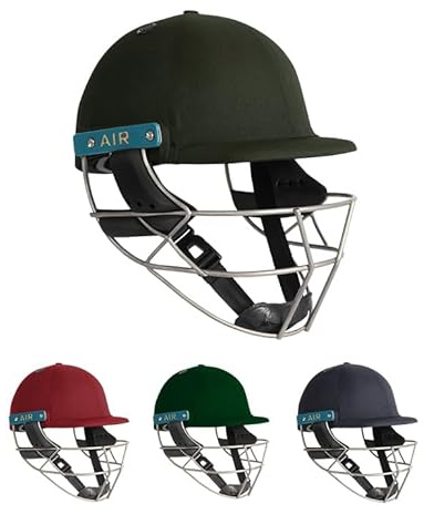 Shrey Unisex Masterclass Air 2.0 Titan Cricket hjälm Titan Grill (Marinblå, Medium (58-61 cm)