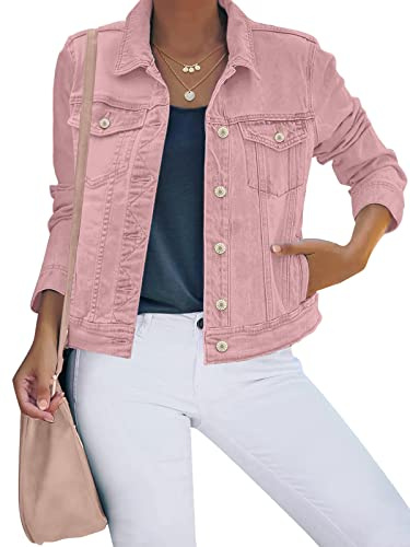 luvamia Womens Jean Jacket Pink Jacket For Women Concert Outfits Women