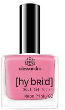 alessandro HYBRID Lack Neon Pink - knalliges Pink - In nur 3 Schritten - perfekte Nägel ohne LED -bis zu 10 Tagen halt! 8 ml