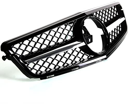BandelOne enthält Sport Kühlergrill Schwarz Chrom Grill für C-Kl. W204 S204 Amg C63 Optik