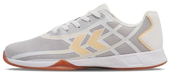 hummel Root Elite Mujer, Zapatos de Balonmano, Blanco/Naranja, 46 EU