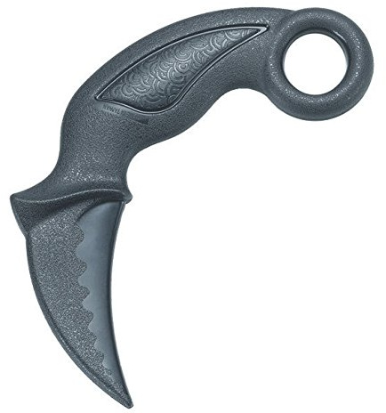 Playwell Black Polypropylene Combat Malaysian Training Knife - (KN-412)