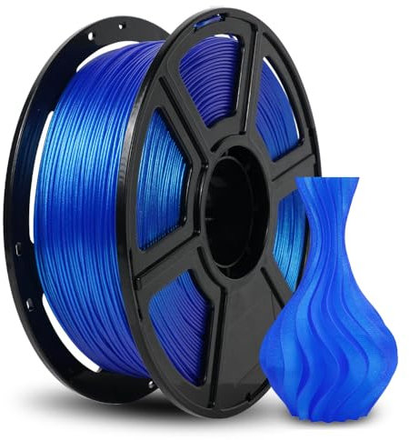 FLASHFORGE 3D Drucker Filament Chameleon PLA Farbwechsel-Filament 1.75mm, wechselt die Farbe mit Licht und Winkeln, 1KG Spule (2.2lbs), Maßgenauigkeit +/- 0.02mm (Skydiver Blau)
