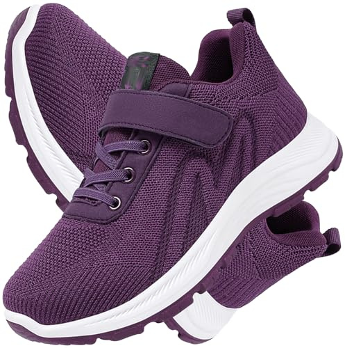 AZMAHT Sandales Hallux Valgus Femme Pantoufles Diabétiques Femme Chaussure Orthopedique Diabetique Homme Baskets sans Lacets Chaussure de santé,Violet,39/245mm