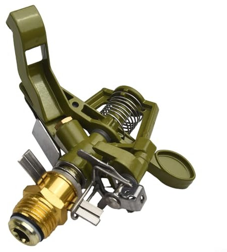 Aspersor impulsado por cuchara de latón, boquilla giratoria automática de metal de ángulo ajustable, cabezal de aspersor, aspersor de césped, riego generalizado para la agricultura