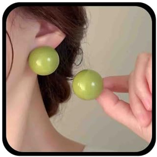 Enautoabs Boucles D'oreilles Boules Vintage Couleur Bonbon Boucles D'oreilles Perles Rondes Mixtes Boucles D'oreilles Boules Rondes Multicolores Boucles D'oreilles Boules Larges Boucles D'oreilles