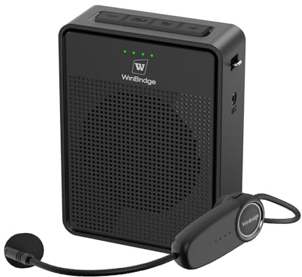 Amplificateur de voix sans fil, son original, microphone et haut-parleur ultra portable, haut-parleur mégaphone 15 W avec microphone Bluetooth, système de sonorisation personnel pour enseignants
