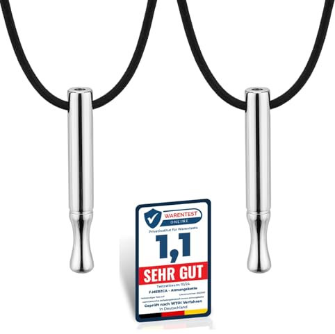 F.MERZCA® Premium 2er Partner Set Silber Rauchentwöhnung Hilfsmittel Kette – Mit mehr Widerstand zum Rauchen Aufhören, Raucherentwöhnung, Rauchfrei Hilfsmitte