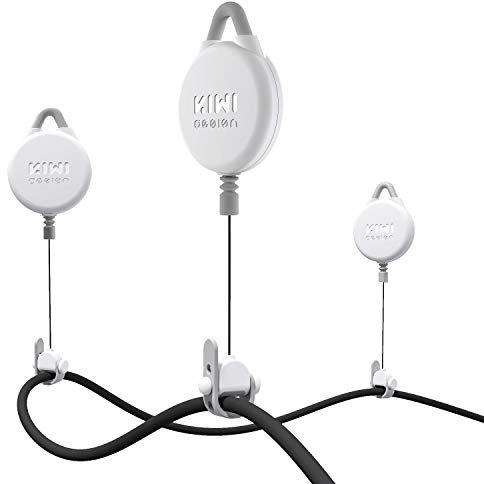 KIWI design VR Kabelmanagement, 6 Packs Pro-Version VR Cable Management Kompatibel mit Quest 3/2/1/Rift S/VR-Headsets HTC Vive/HTC Vive Pro/Playstation/Microsoft MR/Valve Index VR Zubehör(Weiß)