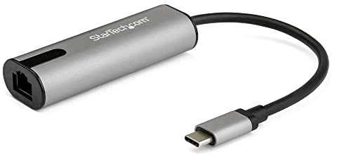 StarTech.com 2.5GbE USB-C auf Netzwerk Adapter - USB-C 3.0 2.5/1 Gbit/s und 100 Mbit/s Multigeschwindigkeits NIC - Thunderbolt 3 3.1 Laptop auf RJ45/LAN - MacBook Pro, Surface (US2GC30)
