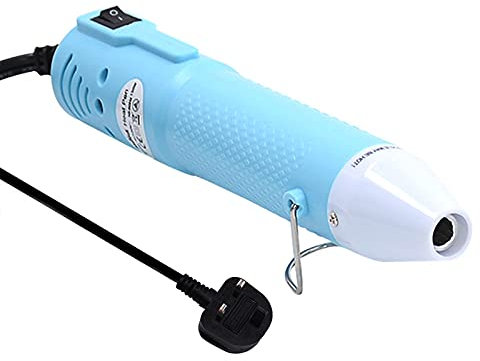 mofa Embossing Heat Pen,Mini Heat Gun,Hot Air Pen Tools Shrink Pen with Stand for DIY Embossing and Drying Paint Multi-Purpose Electric Heating Nozzle 150W 230V (Blue)