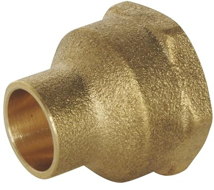 SOMATHERM FOR YOU - Raccord laiton droit à souder - Femelle 15/21 - Pour tube cuivre Ø12 - Sachet de 2 pièces