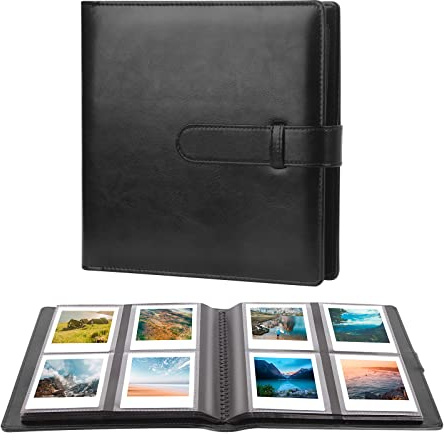 Album Fotografico con 288 Scomparti per Fotocamera Istantanea Fujifilm Instax Square SQ1/SQ6/SQ10/SQ20/SQ40 e Pellicola Kodak Mini Shot 3, Capace di Contenere Foto da 78x90 mm (Nero)