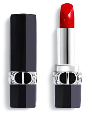Dior Rouge 999 Satin Finish Red Mini Lipstick 0.04oz (Travel Size)