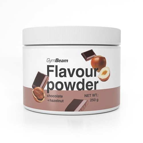 GymBeam Flavour Powder 250g: Polvere per Aromatizzare con Alto Contenuto di Fibre, Aroma Delizioso per Cibi e Bevande, Solo 10 Calorie per Porzione (250 g (1er pack), Chocolate Hazelnut)