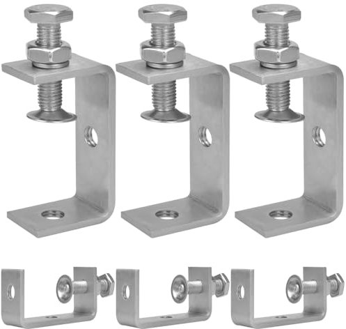 6 Pezzi Morsetto a C 65mm, Morsetti a Vite Inossidabile Morsetti da Falegname Campo di Serraggio 35-65 mm per Saldatura Montatura Domestica, Falegnami, Saldatura, Armadietti