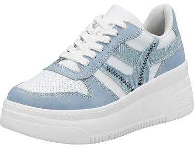 Rieker Damen Schnürhalbschuh in blau - Gr. 39