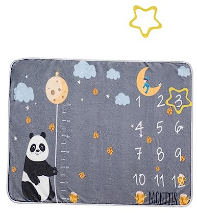 BELLIFFY 1satz Fotodecke Für Neugeborene Teiliges Mit Erinnerungsrahmen Flauschige Decke Für Kreative Babyfotos Für Fotoshootings Und Unvergessliche Momente